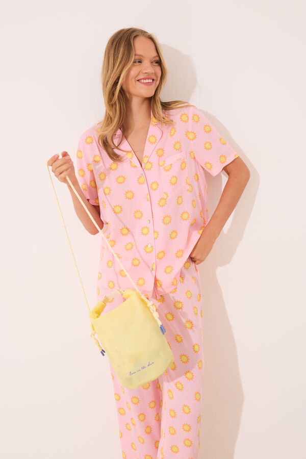 Women'secret Grande nécessaire tipo saco, resistente à água estampado