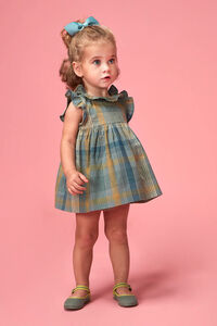 Gocco Vestido de cuadros azul