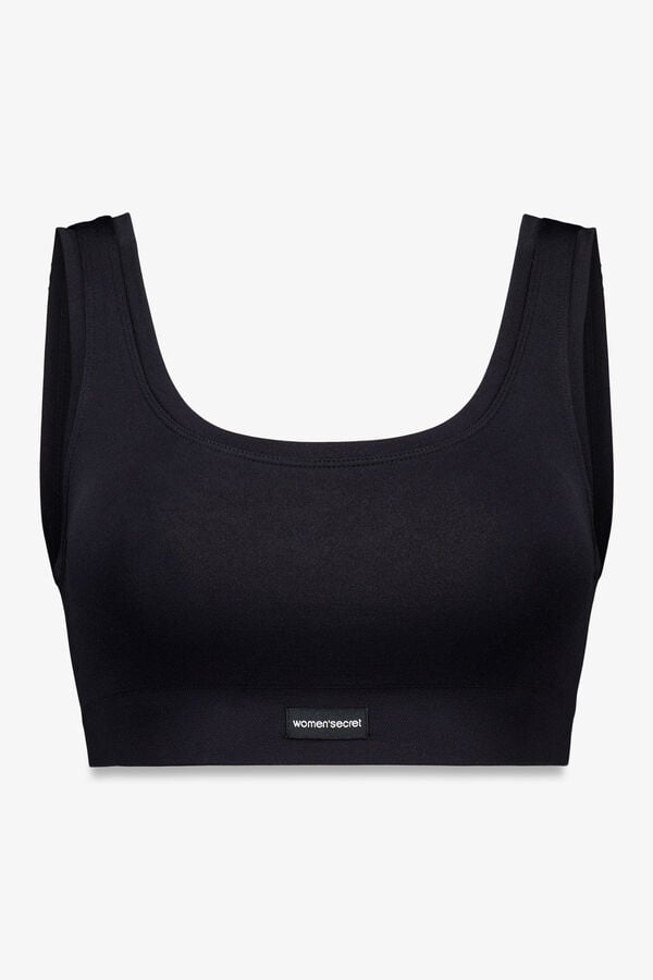 Women'secret Top reversible LOVELY  sin costuras negro negro