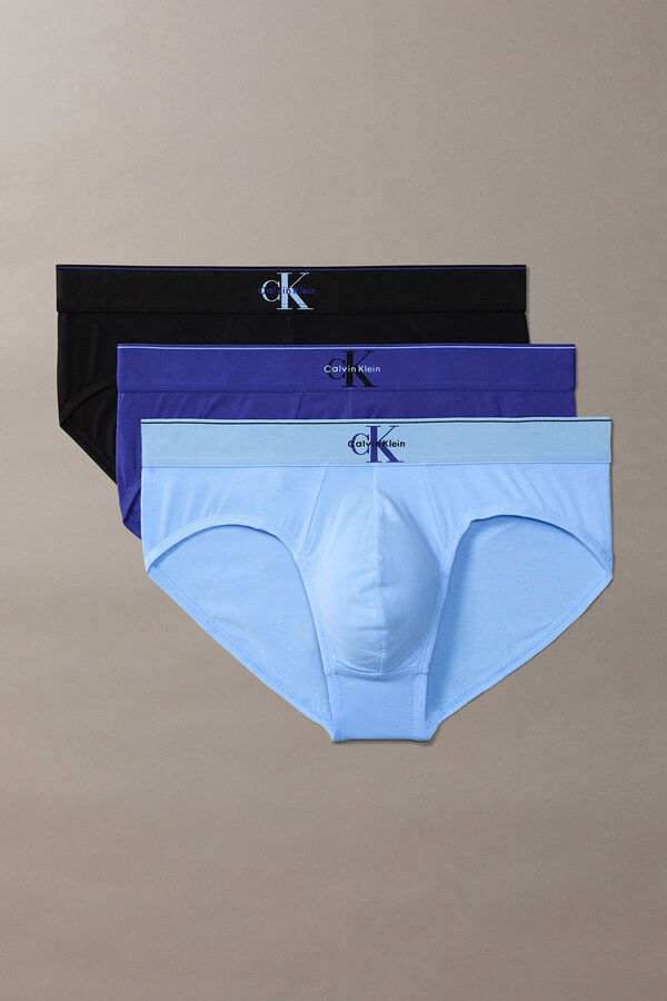 Calvin Klein Pack 3 slips azul