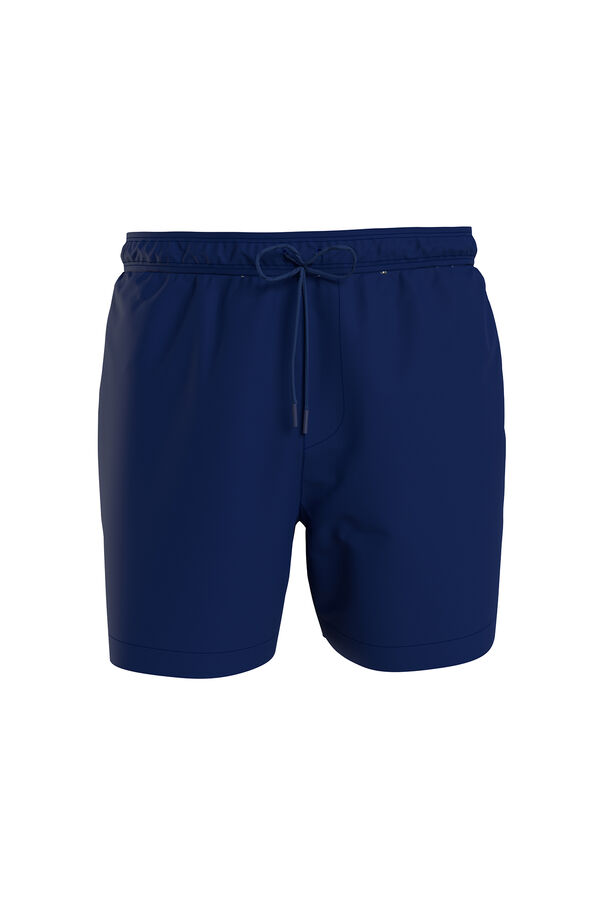 Calvin Klein Ba&ntilde;ador largo medio con cord&oacute;n azul