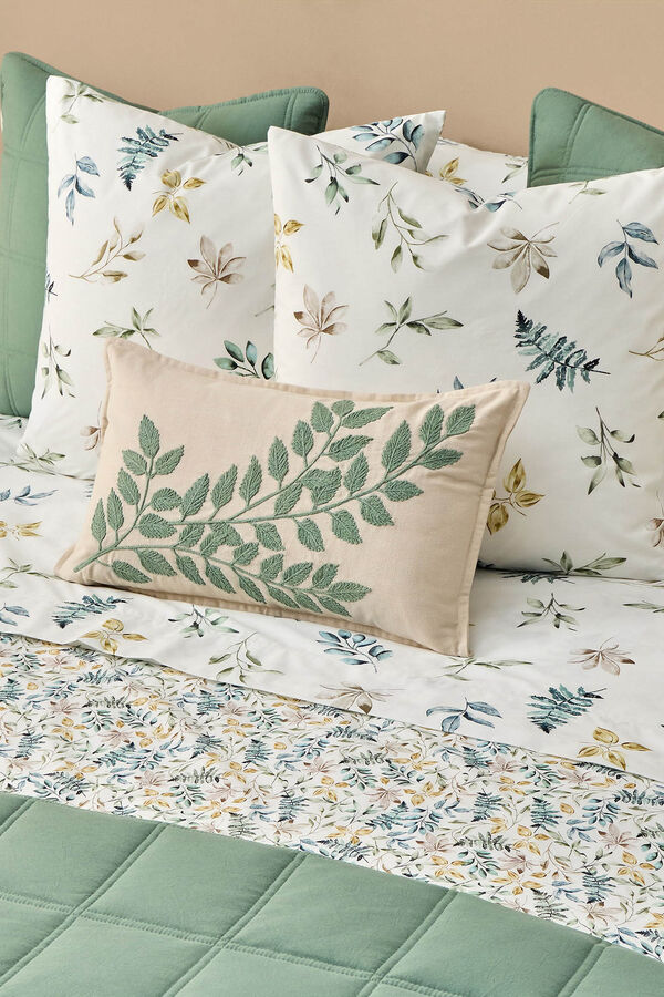 Textura Folhas de algod&atilde;o no galho verde