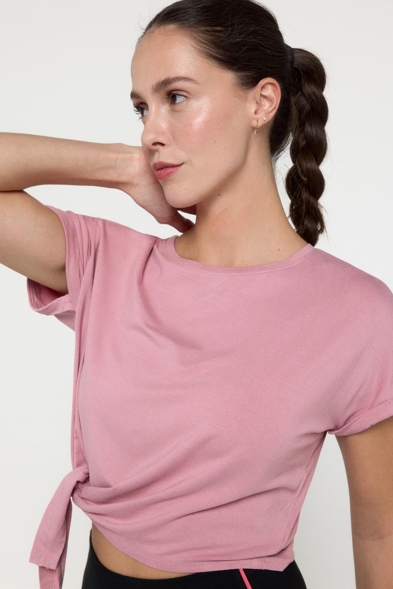 Only Play Camiseta de manga corta detalle nudo