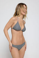 Pieces Calcinha de biqu&iacute;ni riscas preto