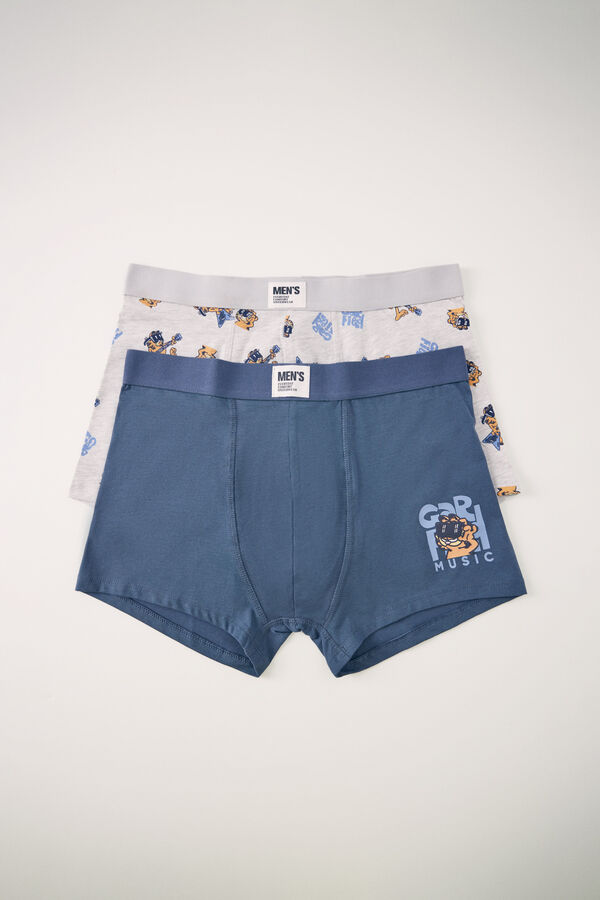 Women'secret Pack 2 calzoncillos b&oacute;xer algod&oacute;n Garfield morado/lila