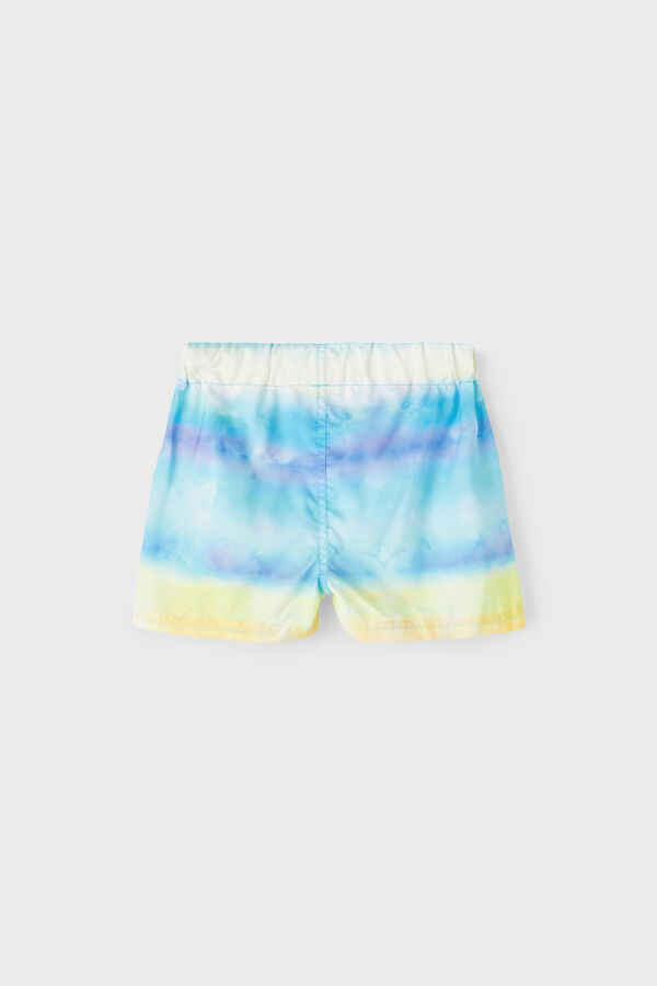 Womensecret Fato de banho de menino estilo bermuda tie-dye com cintura ajustável estampado