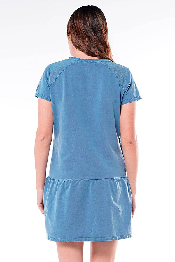 Womensecret Vestido maternity de algodão orgânico azul