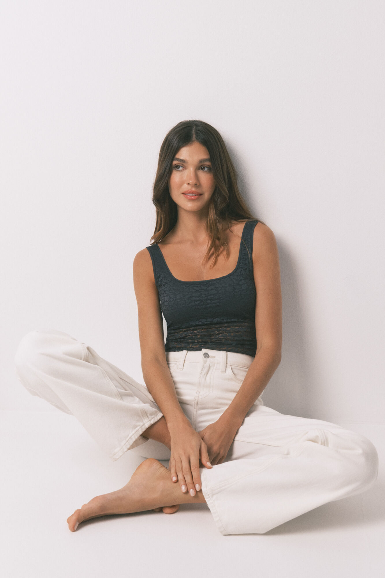 Women'secret Body encaje animal print gris