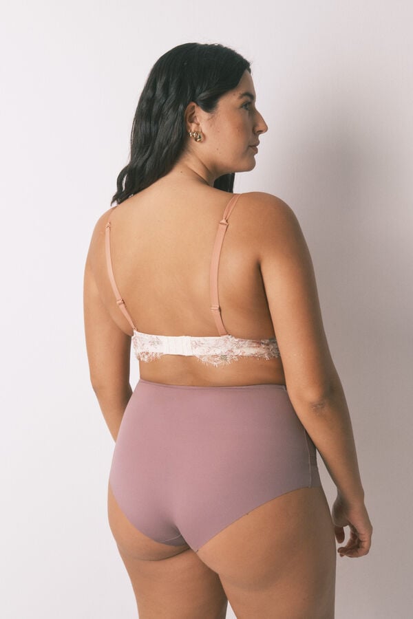 Women'secret Braga alta cl&aacute;sica microfibra rosa rosa