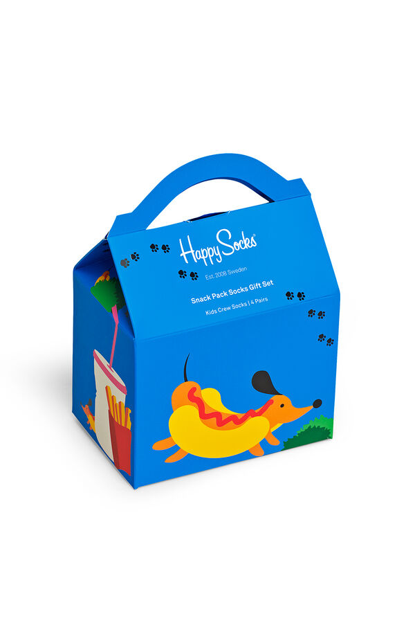 Happy Socks Pack 3 calcetines snacks azul
