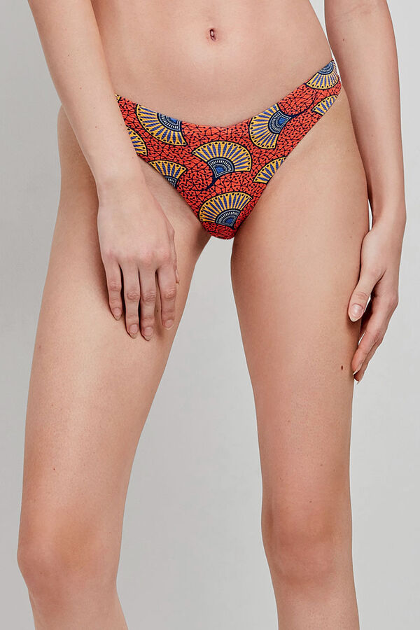 Gisela Cueca de biqu&iacute;ni com estampado tribal estampado