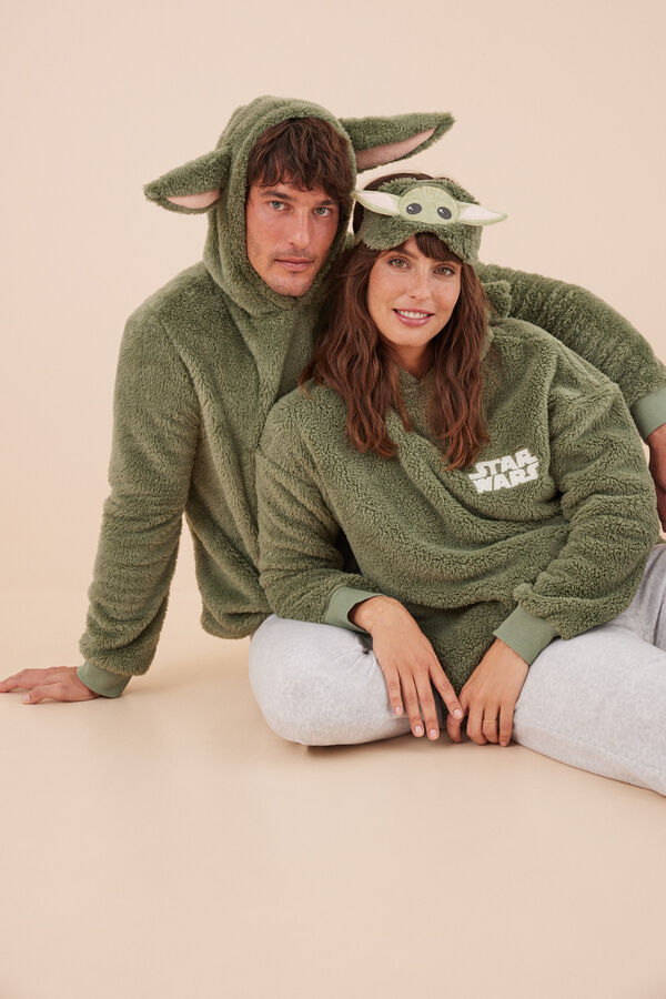 Women'secret Pijama largo Star Wars capucha orejas  kaki