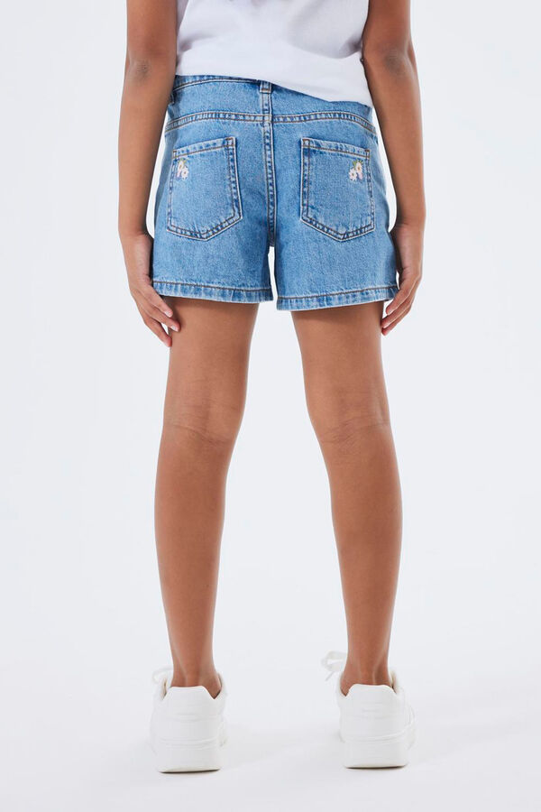 Name it Cal&ccedil;as curtas menina denim azul