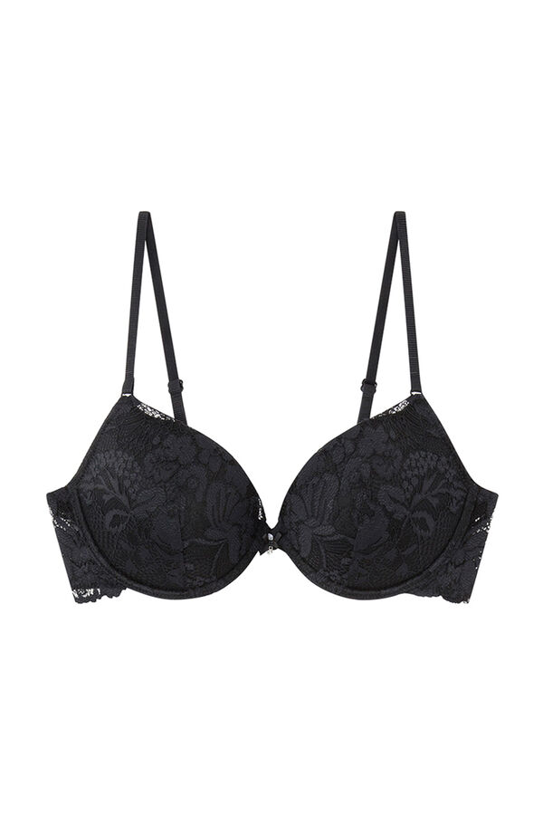 Women'secret BEAUTIFUL Soutien cl&aacute;ssico enchimento renda preto preto