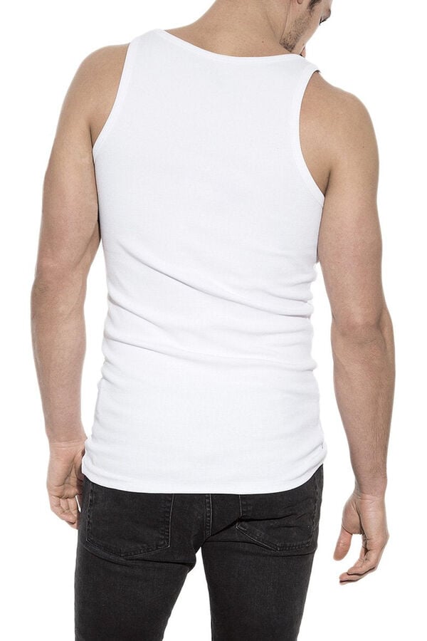 Bread & Boxers Pack 2 camisetas sin mangas de algod&oacute;n org&aacute;nico blancas blanco