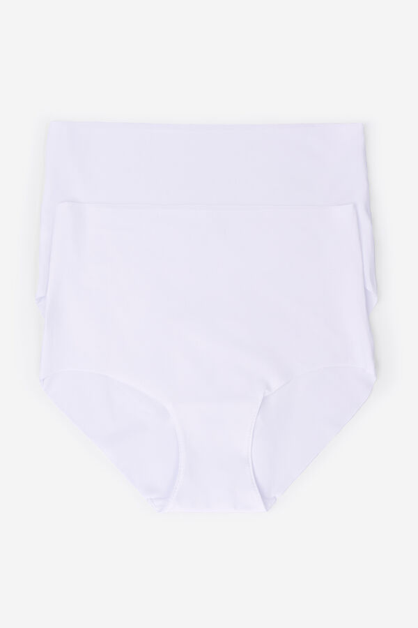 Women'secret Pack 2 bragas altas blanco