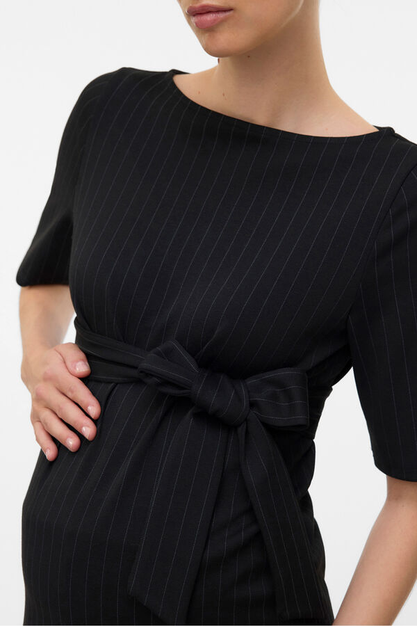 Mamalicious Top de maternity de manga curta preto