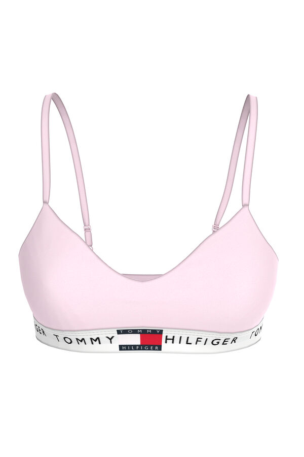 Tommy Jeans Sujetador deportivo sin aro azul