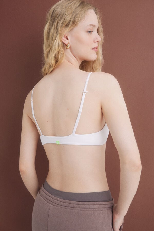 HI&BYE Soutien top seamless branco bege