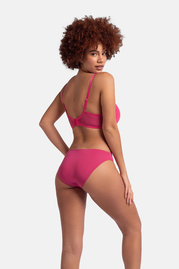 Dorina Pack 2 bragas encaje negro y rosa negro