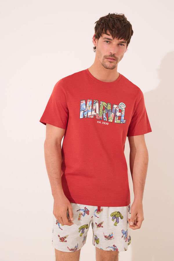 Women'secret Pijama Marvel rojo/coral rojo