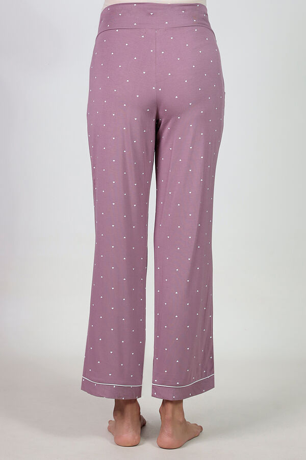 Ohma! Pack pijama con corazones premamá burdeos