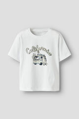 Name it T-shirt m&aacute;gica para menino manga curta branco