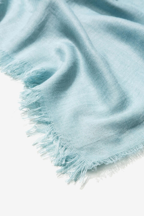 Vilanova Pa&ntilde;uelo Rectangular Efecto Lino azul