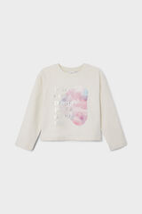 Name it T-shirt menina cropped branco