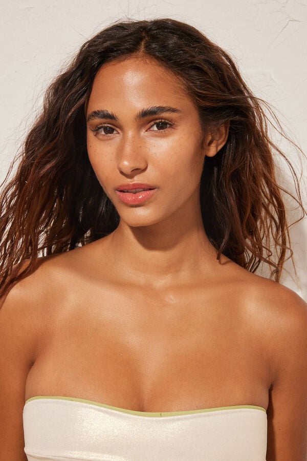 Women'secret Top biqu&iacute;ni bandeau revers&iacute;vel verde