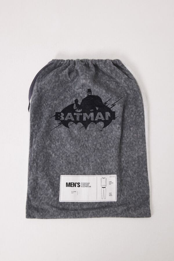 Women'secret Pijama largo hombre polar "Batman" gris
