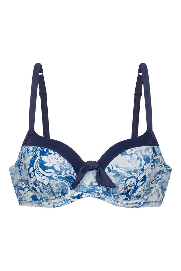 Dorina Top de biquíni com enchimento azul