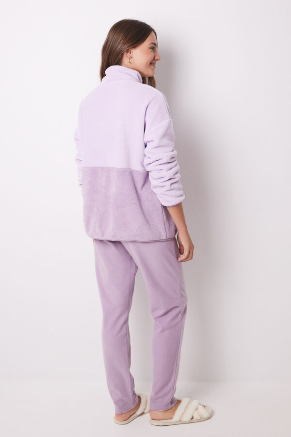 Women'secret Pijama largo polar Snoopy rosa