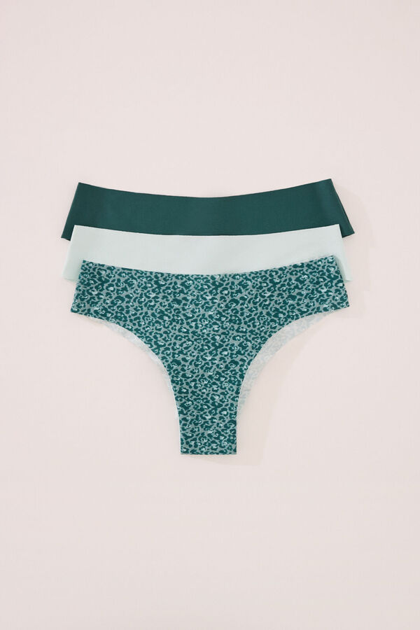 Women'secret Pack 3 bragas anchas brasile&ntilde;as microfibra blanco