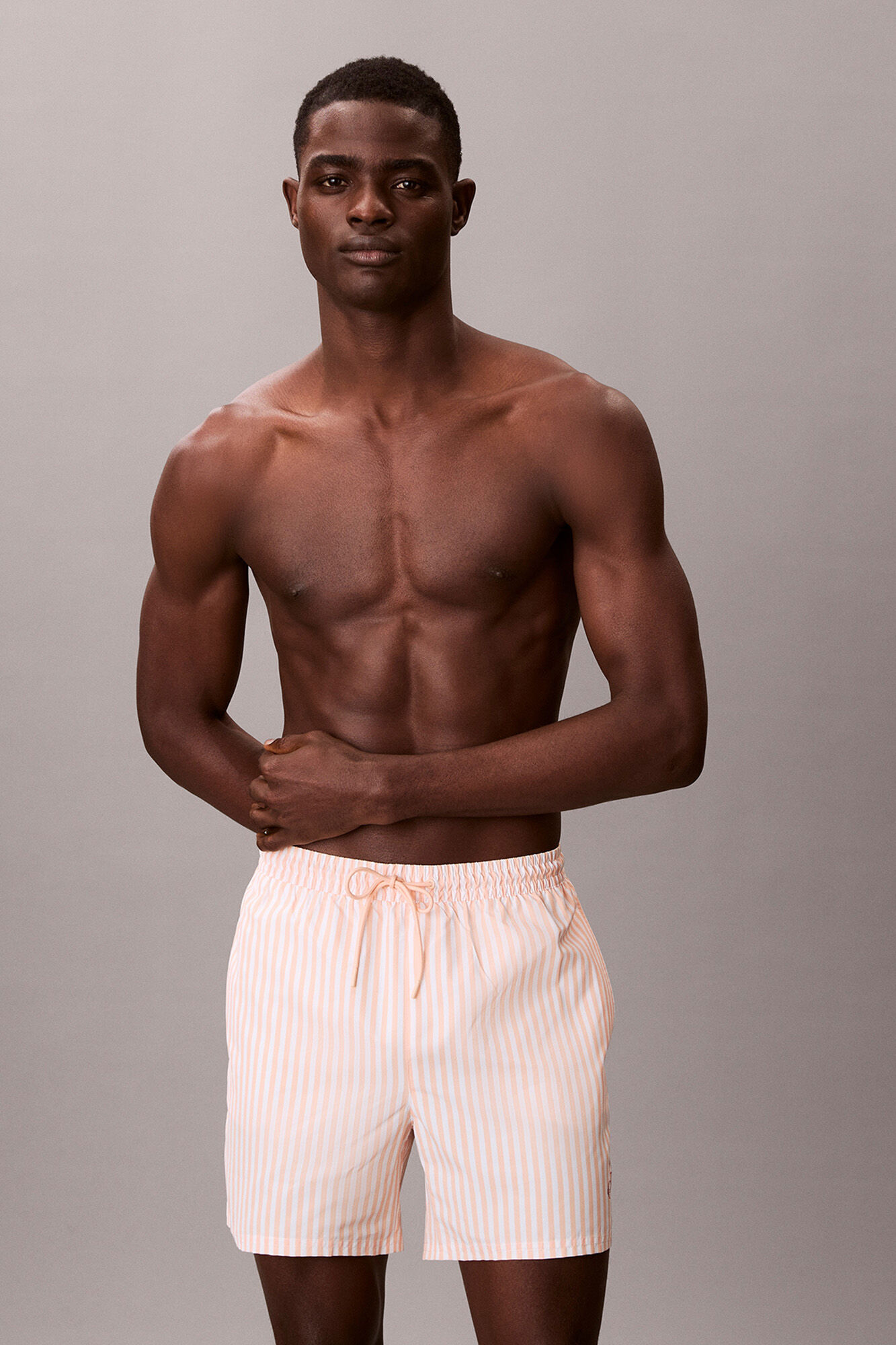 Calvin Klein Ba&ntilde;ador largo medio rayas cord&oacute;n