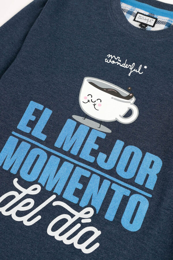 Mr. Wonderful Pijama de Menino O Melhor Momento do Dia Sr. Maravilhoso azul
