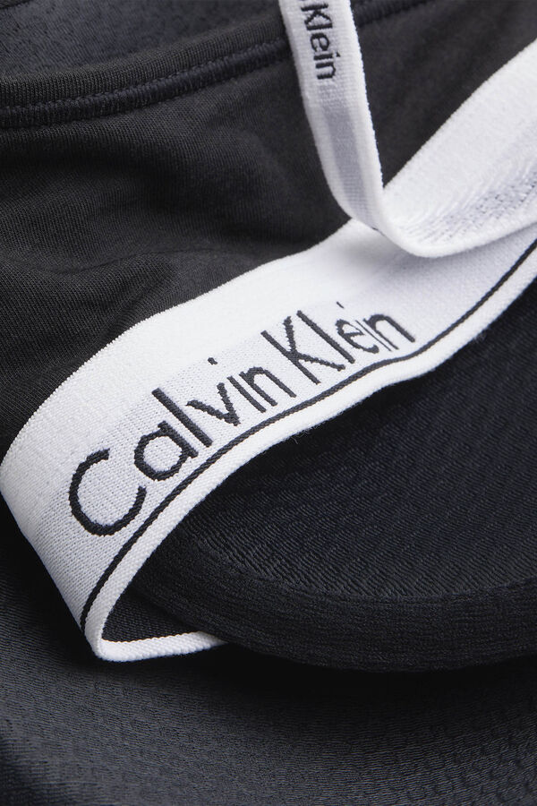 Calvin Klein Sutiã com enchimento com logo CK preto