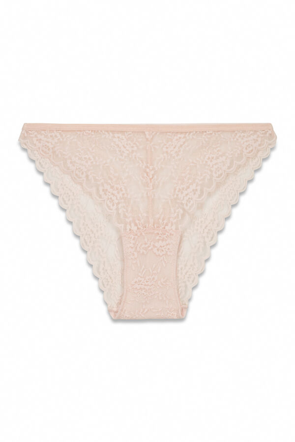 Women'secret Braga cl&aacute;sica encaje rosa rosa
