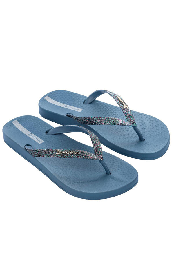 Ipanema Chinelos lolita azuis com glitter azul