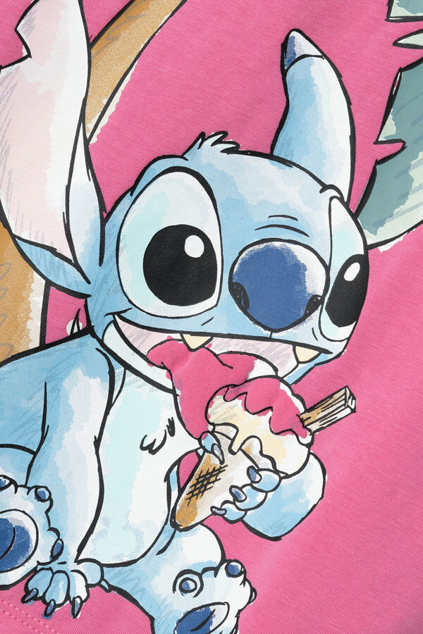 Name it Camisola sem mangas de Stitch rosa