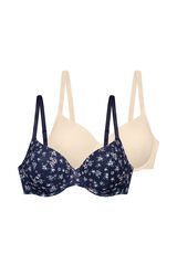 Dorina Pacote de 2 sutiãs com aro azul