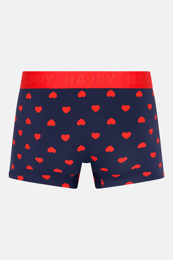 Happy Socks Pacote de cuecas boxer curtas Hearts azul