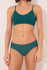 Women'secret Braga cl&aacute;sica Clean Cut encaje verde verde