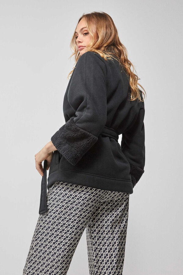 Gisela Robe polar preto