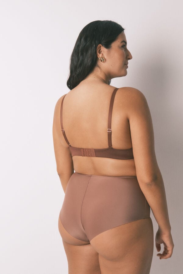 Women'secret BEAUTIFUL soutien cl&aacute;ssico de renda marrom cru