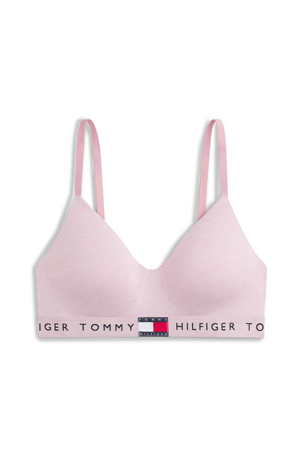 Tommy Hilfiger Bralette com leve press&atilde;o  rosa