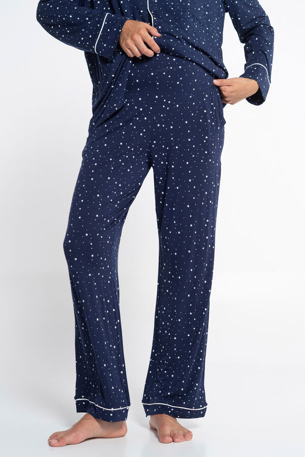 Ohma! Pack pijama formal con print estrellas estampado