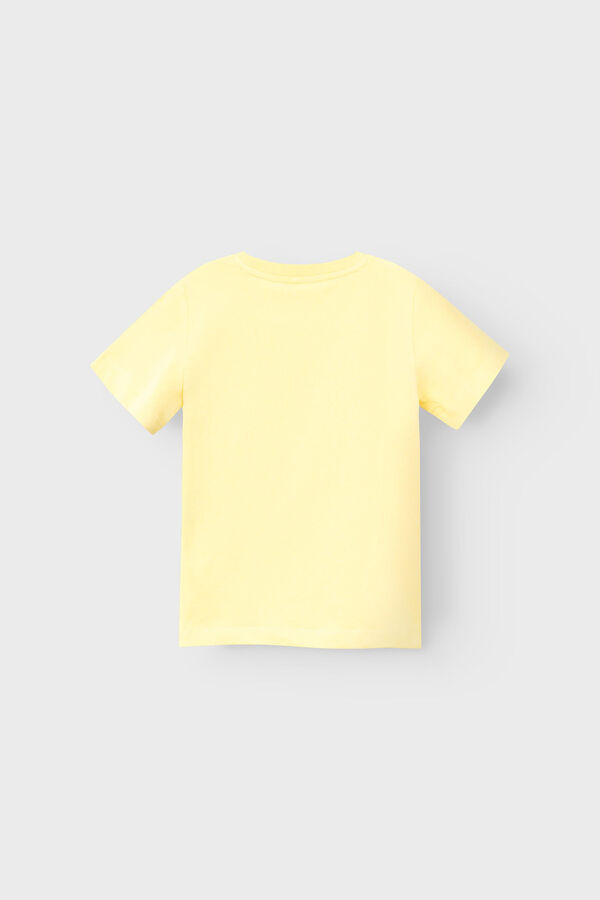 Womensecret Camiseta de niño de PLUTO de manga corta detalle 3D amarillo