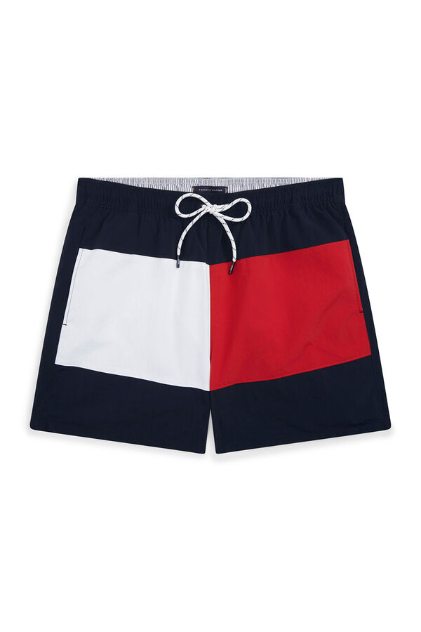 Tommy Hilfiger Ba&ntilde;ador cl&aacute;sico hombre bandera tommy azul