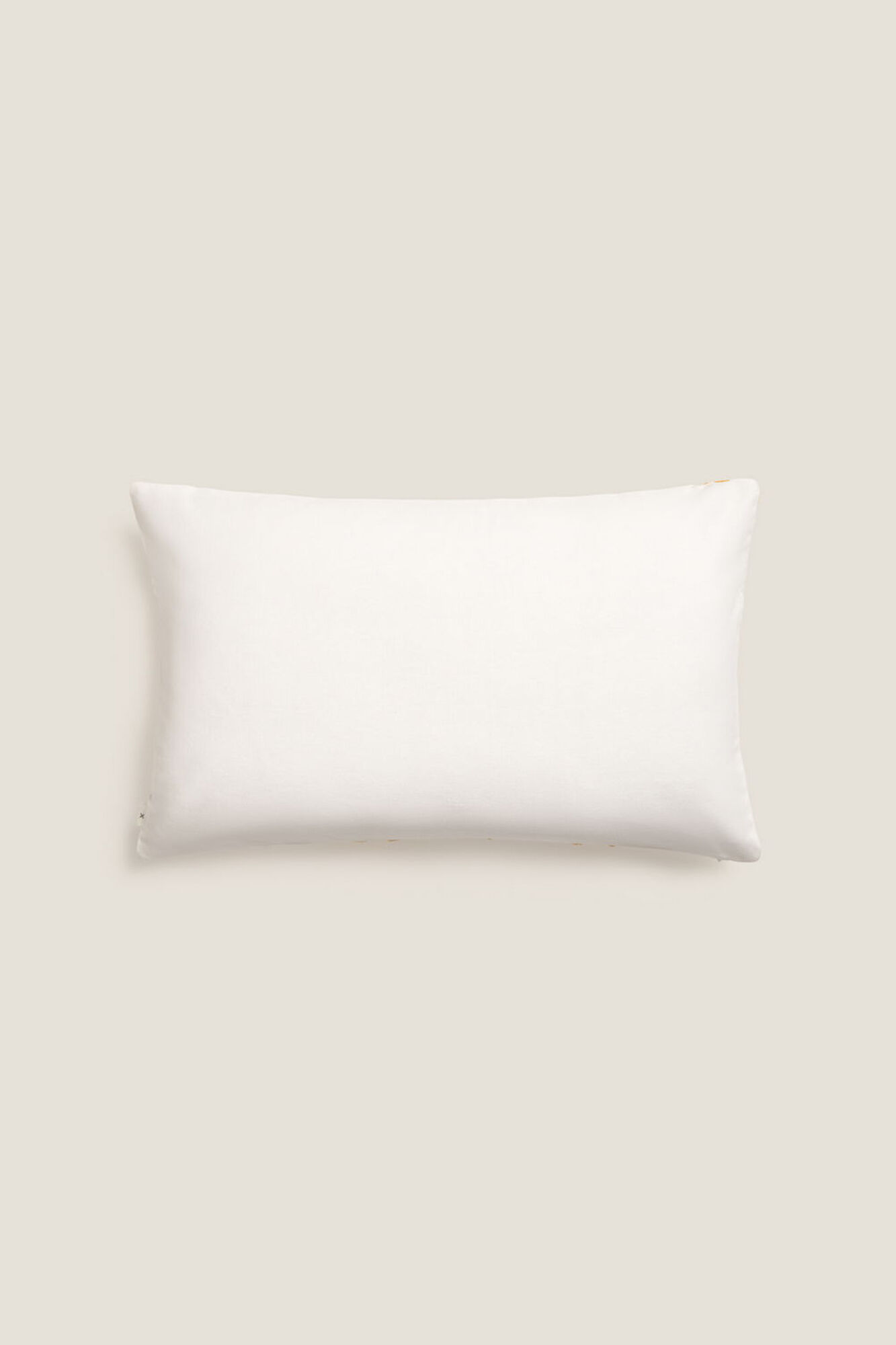 Textura Funda coj&iacute;n algod&oacute;n flores bordadas